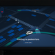 The tablet explains what’s going on when the car behaves differently than a human driver might. Photo: Waymo